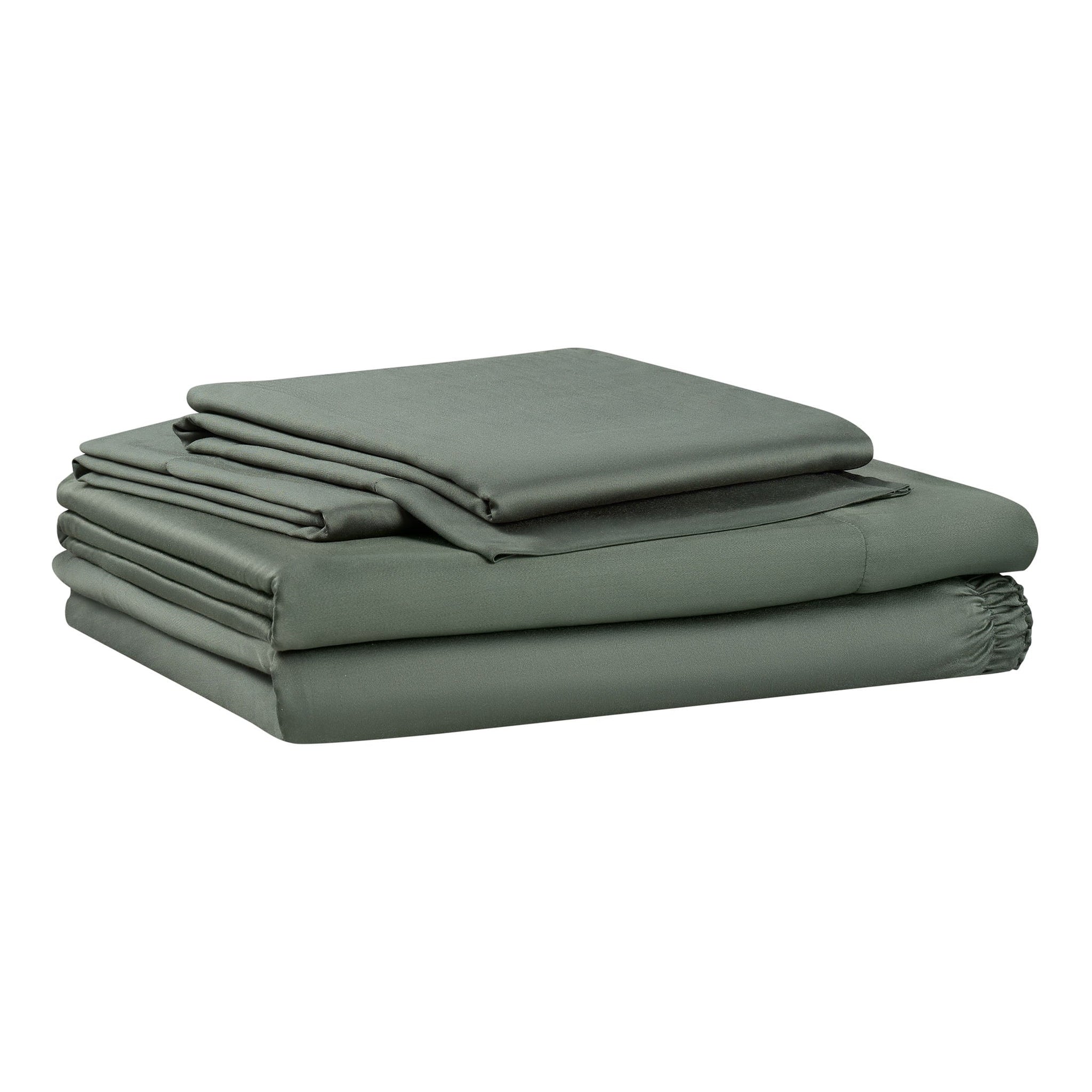 4-Piece & Silky Serenity 100% Bed Sheets Set, Flagstone, Queen